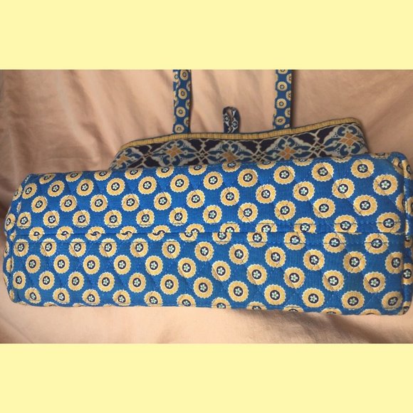 💎 (4/$30) Vera Bradley Button Tote Bag Yellow - Picture 5 of 10